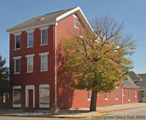 Old Federal styled building in Brookville Indiana
