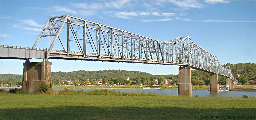 Ohio river bridge at Madison Indiana