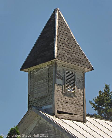 Closeup view of the church cupola