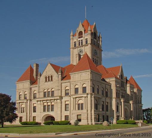 Rush county Indiana courthouse