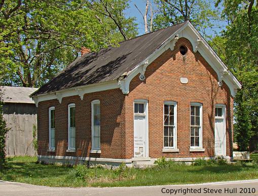 An old rural school in Shelby county Indiana