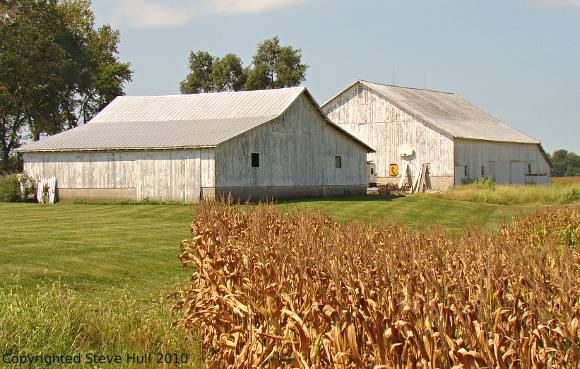 Two barns in Shelby county Indiana